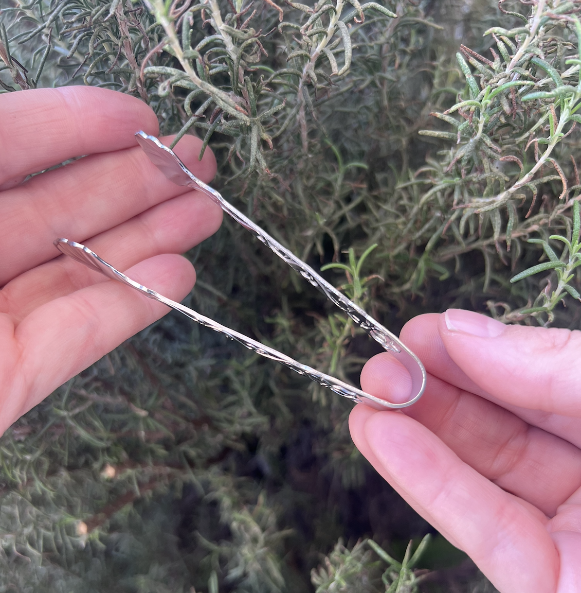 Pinzas para carbón⎮Concha plateada